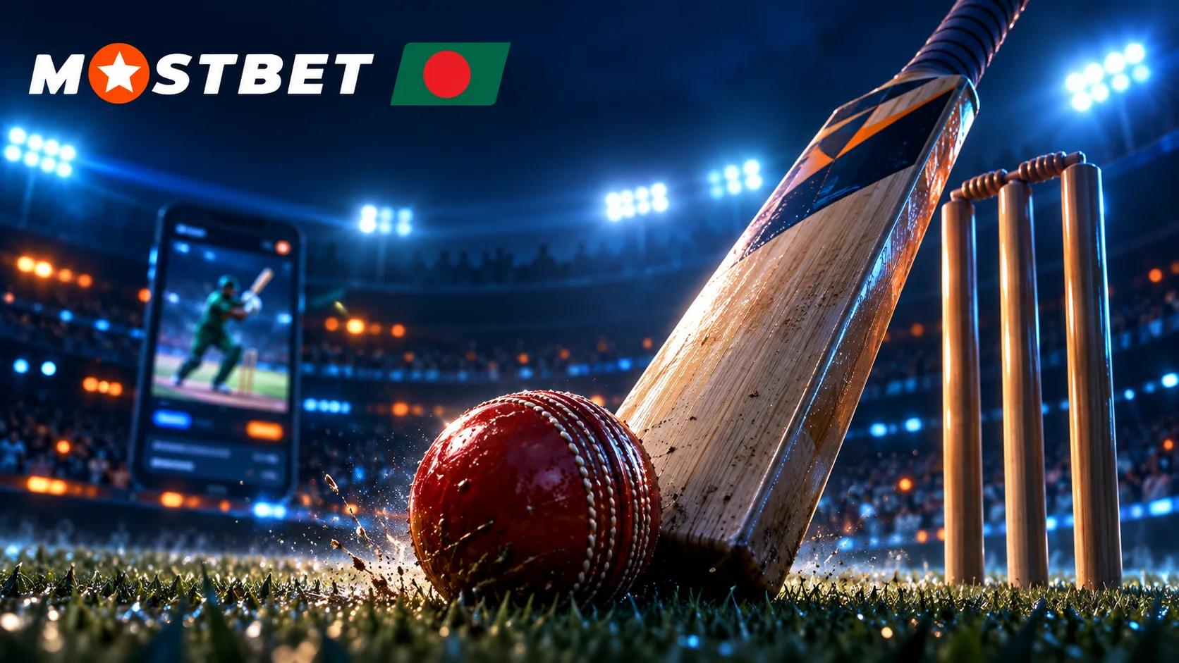 Mostbet cricket betting in Bangladesh: bat, ball and wickets